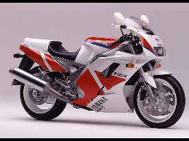 1991 Yamaha FZR1000 (white/red)