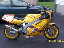 1995 Yamaha FZR600 (yellow)
